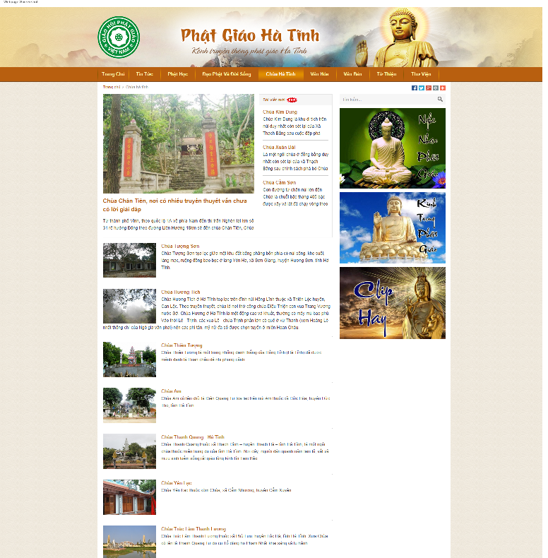 thiet ke website phat giao tinh ha tinh   phatgiaohatinh com