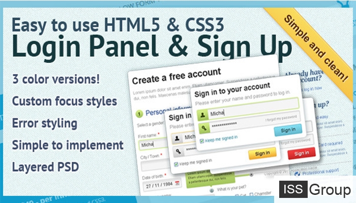 html 5  login   sign up   dang nhap dang ky cho website