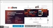 alive html 5 landing pape