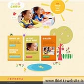 psd   website truong mau giao nha tre kindergaten